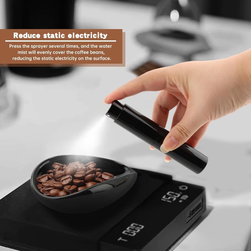 Yonderfume Coffee Bean Dosing Cup and Spray Bottle Set, Ceramic Espresso Dosing Cup Measuring Tray for Coffee Beans and Tea, Espresso Accessories - Image 4